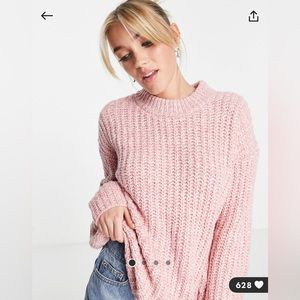 NWT! ASOS CHUNKY KNIT PINK SWEATER!